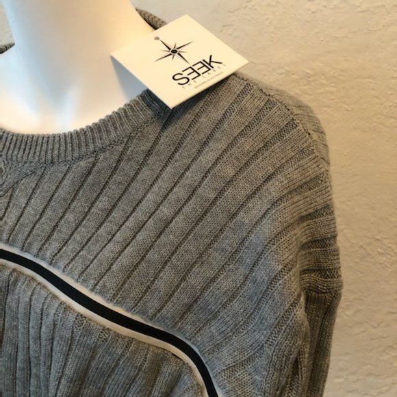 LF,  Seek the Label  Grey Zipper Sweater - Picture 3 of 4